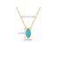 Fashion Set Combination Turquoise Marquise Necklace Earrings Ring Set
