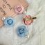 Fashion Blue Flowers Fabric Pearl Flower Hairpin