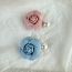 Fashion Blue Flowers Fabric Pearl Flower Hairpin