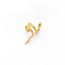Fashion Snake Ear Clip Wrapped Around One Left Ear (gold Color) Copper Snake-shaped Ear Cuff (single Piece)