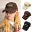 Fashion Black Patch Embroidered Soft Top Baseball Cap