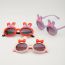 Fashion Pink Frame Pc Bow Bunny Sunglasses