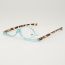Fashion Transparent Blue 1pc Rotating Single-sided Reading Glasses