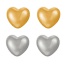Fashion Gold Copper Love Earrings