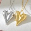 Fashion Silver Titanium Steel Love Necklace (large)
