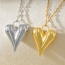 Fashion Silver Titanium Steel Love Necklace (large)