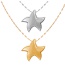 Fashion Silver Titanium Steel Pentagram Necklace