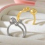 Fashion Gold Copper Ball Ring