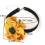 Fashion Yellow Fabric Flower Necklace