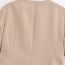 Fashion Khaki Polyester Button-down Short-sleeved Shorts Set