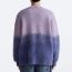Fashion Purple Knitted Embroidered Crew Neck Sweater