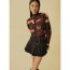 Fashion Color Woven Jacquard Knitted Sweater Cardigan