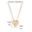 Fashion 18# Copper Gold-plated Love Necklace