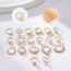 Fashion 19# Alloy Diamond Geometric Piercing Nose Ring