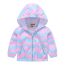 Fashion 3 Blue Butterflies Polyester Printed Hooded Sun Protection Jacket