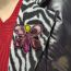 Fashion Pink Metal Geometric Butterfly Brooch