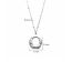 Fashion Steel Color Stainless Steel Irregular Round Necklace