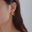 Fashion 2# Titanium Steel Pearl Shell Stud Earrings