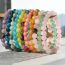 Fashion Amazonite Geometric Crystal Beaded Bracelet Set