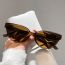 Fashion Dark Tea Frame Tea Slices Cat Eye Small Frame Sunglasses