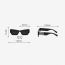 Fashion Bright Black Frame Light Tea Slices Pc Letter Wide Edge Polygonal Sunglasses