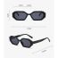 Fashion Khaki Frame Tea Tablets Pc Polygon Small Frame Sunglasses