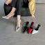 Fashion Black Pointed Toe Stiletto Sandals