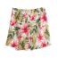 Fashion Color Matching Polyester Printed Wrap Shorts