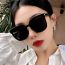 Fashion Off-white All Gray Large Square Frame Sunglasses