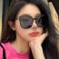 Fashion Off-white All Gray Large Square Frame Sunglasses