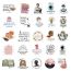 Fashion 50 Stickers Of British Novelist Jane Austen Uu198 50 Geometric Waterproof Stickers