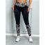 Fashion Grey Printed High Waist Yoga Pants