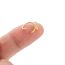 Fashion 7#gold Copper Inlaid Zirconium Geometric Piercing Nose Ring