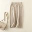 Fashion Grey Core-spun Yarn Perm Skirt