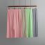 Fashion Light Green Core-spun Yarn Slit Knitted Pit Skirt