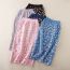 Fashion Sky Blue Core-spun Printed Knitted Skirt