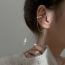 Fashion One Pearl Ear Clip Ear Wire (white Gold) Copper Pearl Cuff Earrings (single)