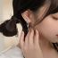 Fashion A Butterfly Tassel Earring (white Gold With Ear Plugs) Copper Bow Chain Earrings (single)