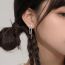 Fashion A Butterfly Tassel Earring (white Gold With Ear Plugs) Copper Bow Chain Earrings (single)