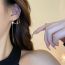 Fashion Silver (environmentally Friendly Left Ear) Alloy Diamond Star Ear Clip Earrings