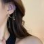 Fashion Silver (environmentally Friendly Left Ear) Alloy Diamond Star Ear Clip Earrings