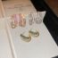 Fashion Silver (real Gold Plating) Metal Diamond-drip Geometric Stud Earrings