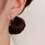 Fashion Asymmetric Micropaved Star Tassel (thick Real Gold Plating) Copper Diamond Starburst Asymmetric Stud Earrings