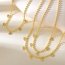 Fashion White Copper Inlaid Zirconium Multiple Eye Pendant Bead Necklace (3mm)