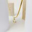 Fashion C-gold Stainless Steel Snake Bone Chain Hollow Love 26 Letter Necklace