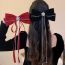 Fashion Gripper - Black Alloy Diamond Bow Hair Clip