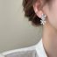 Fashion Blue Geometric Flower Earrings