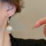 Fashion Ear Hook-pearl Earrings Metal Diamond Pearl Earrings