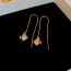 Fashion Ear Wire-gold (environmentally Friendly) Metal Zirconium Goldfish Long Tassel Earrings