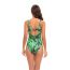 Fashion White Polyester Printed One-piece Swimsuit